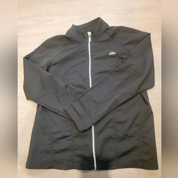 Women's Old Navy Black Full Zip Wind Breaker Sz Large - Picture 1 of 6